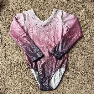 Pink and Purple Long Sleeve Leotard